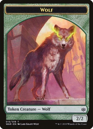 Wolf Token [War of the Spark Tokens] | Exor Games Summserside