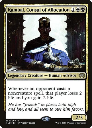 Kambal, Consul of Allocation [Kaladesh Promos] | Exor Games Summserside