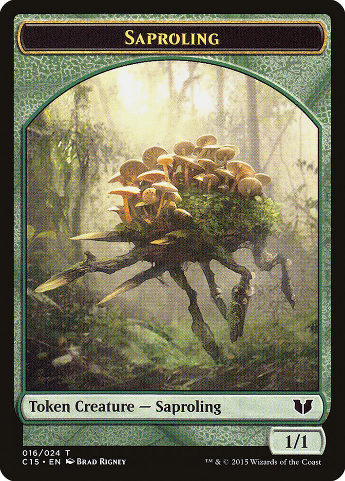 Elephant // Saproling Double-Sided Token [Commander 2015 Tokens] | Exor Games Summserside