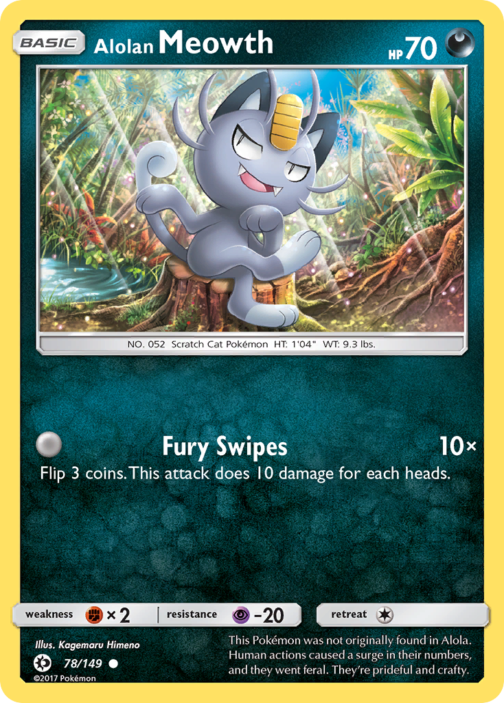 Alolan Meowth (78/149) [Sun & Moon: Base Set] | Exor Games Summserside