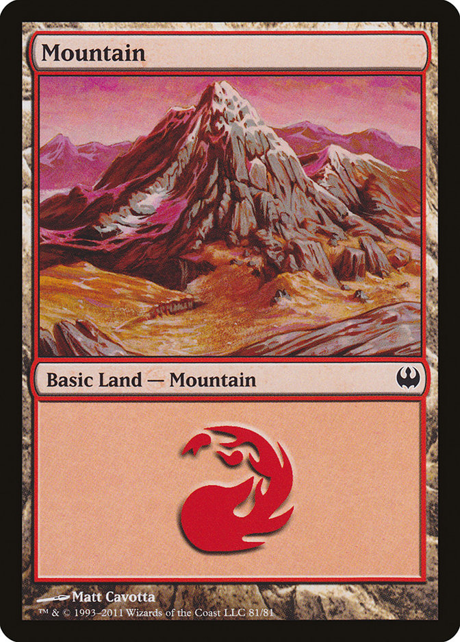 Mountain (81) [Duel Decks: Knights vs. Dragons] | Exor Games Summserside