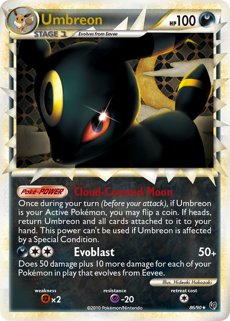 Umbreon (86/90) [HeartGold & SoulSilver: Undaunted] | Exor Games Summserside