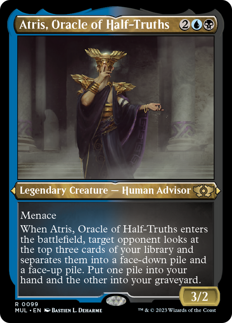 Atris, Oracle of Half-Truths (Foil Etched) [Multiverse Legends] | Exor Games Summserside