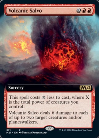 Volcanic Salvo (Extended Art) [Core Set 2021] | Exor Games Summserside