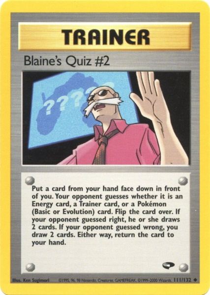 Blaine's Quiz #2 (111/132) [Gym Challenge Unlimited] | Exor Games Summserside