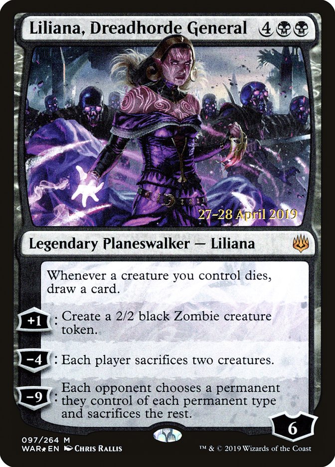 Liliana, Dreadhorde General  [War of the Spark Prerelease Promos] | Exor Games Summserside