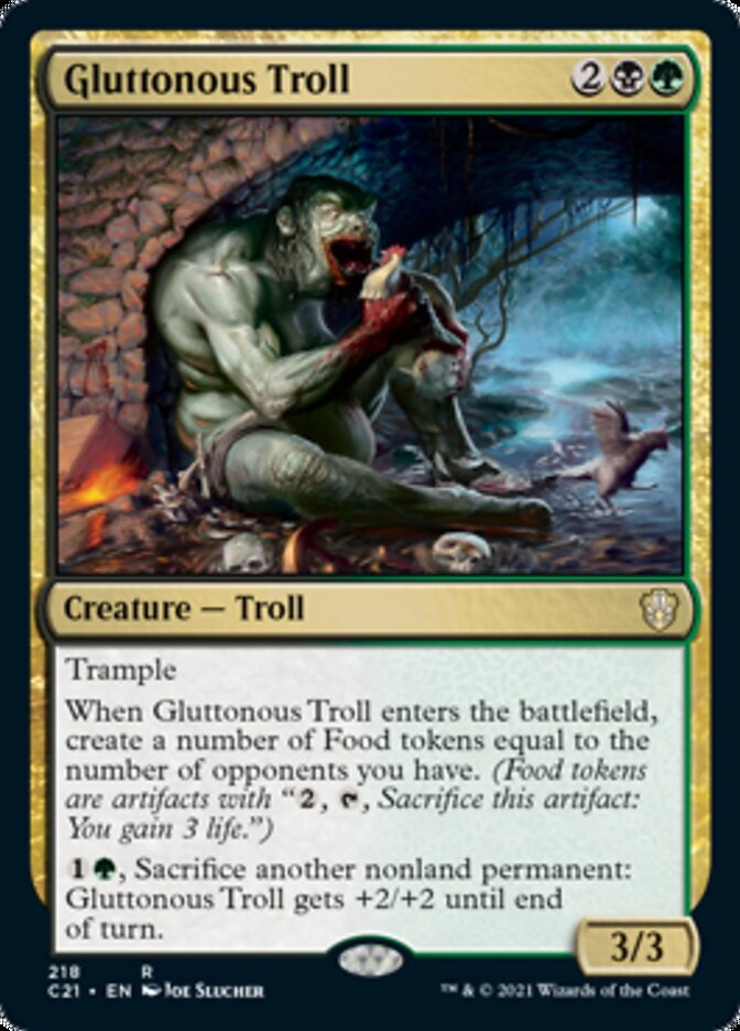 Gluttonous Troll [Commander 2021] | Exor Games Summserside