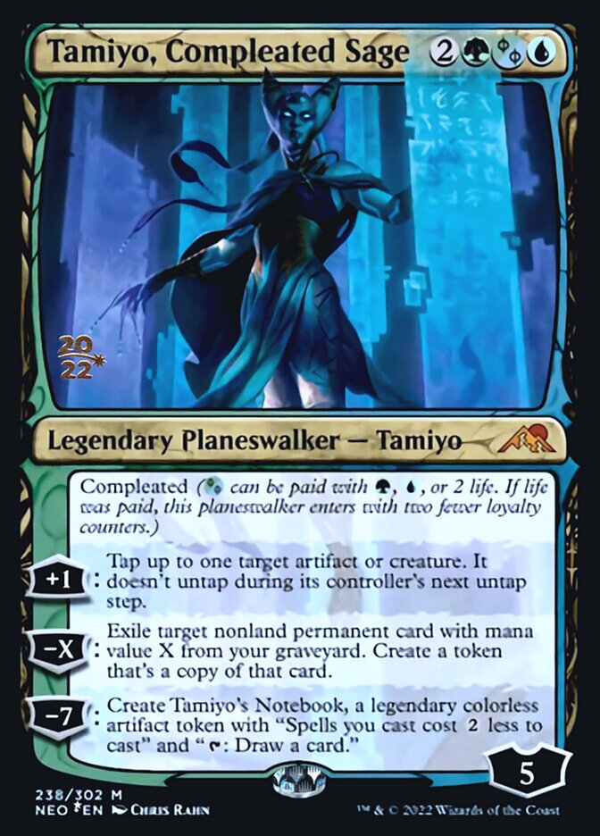 Tamiyo, Compleated Sage [Kamigawa: Neon Dynasty Prerelease Promos] | Exor Games Summserside