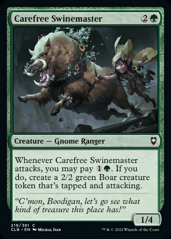 Carefree Swinemaster [Commander Legends: Battle for Baldur's Gate] | Exor Games Summserside