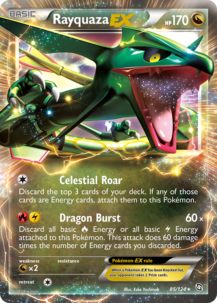 Rayquaza EX (85/124) [Black & White: Dragons Exalted] | Exor Games Summserside