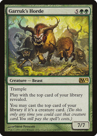 Garruk's Horde [Magic 2012] | Exor Games Summserside