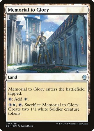 Memorial to Glory [Dominaria] | Exor Games Summserside