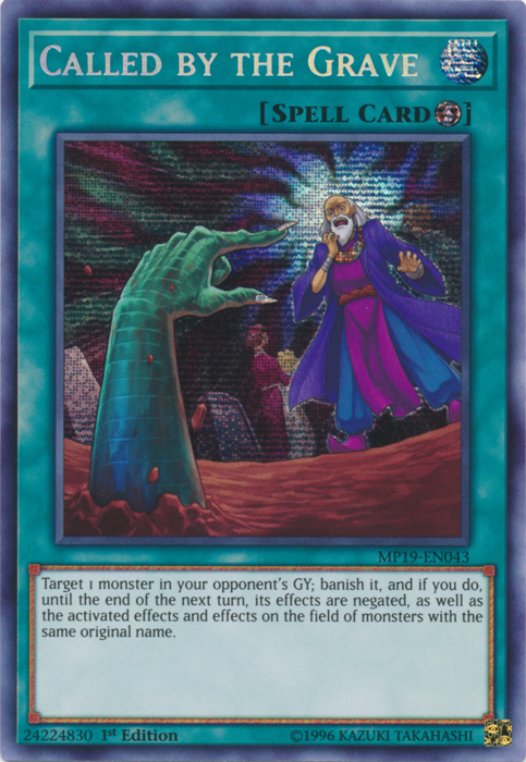 Called by the Grave [MP19-EN043] Prismatic Secret Rare | Exor Games Summserside