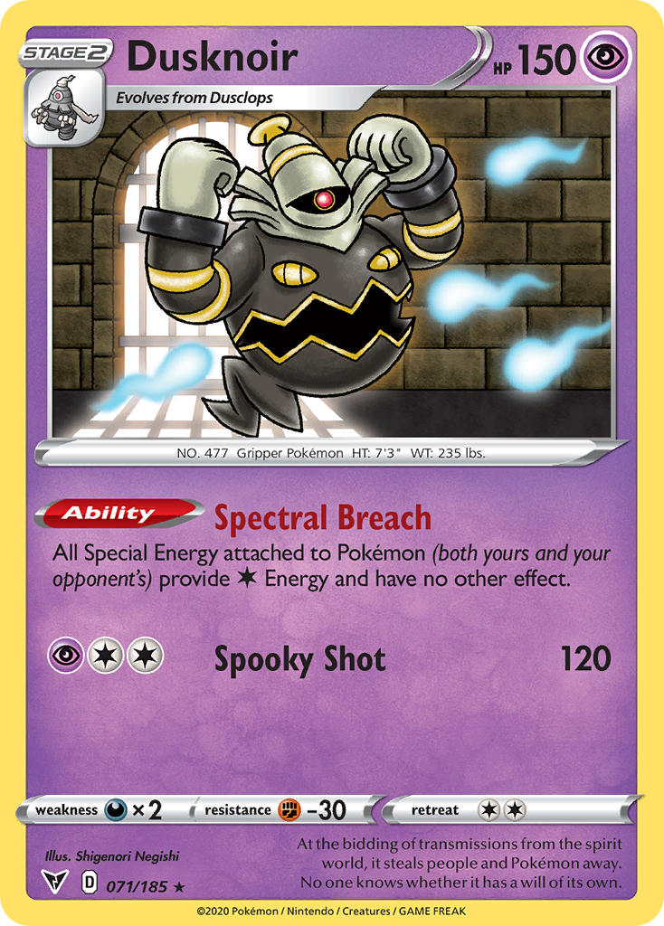 Dusknoir (071/185) [Sword & Shield: Vivid Voltage] | Exor Games Summserside