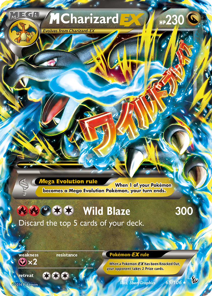 M Charizard EX (69/106) [XY: Flashfire] | Exor Games Summserside