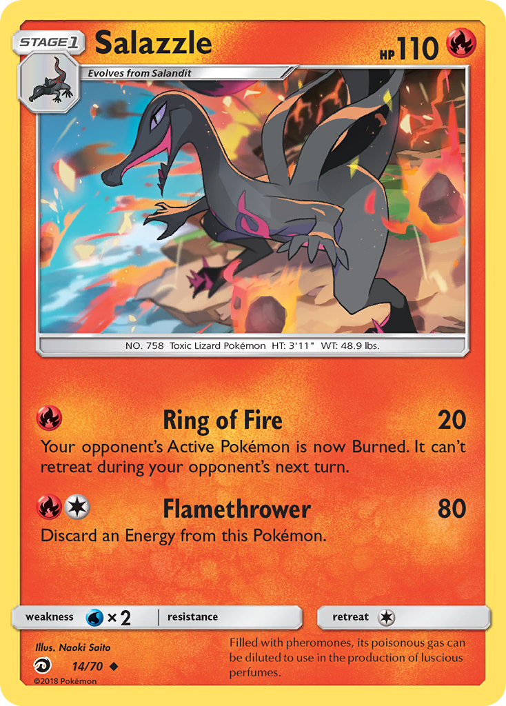 Salazzle (14/70) [Sun & Moon: Dragon Majesty] | Exor Games Summserside