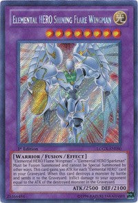 Elemental HERO Shining Flare Wingman [LCGX-EN050] Secret Rare | Exor Games Summserside