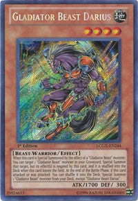 Gladiator Beast Darius [LCGX-EN244] Secret Rare | Exor Games Summserside