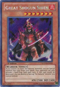 Great Shogun Shien [LCGX-EN233] Secret Rare | Exor Games Summserside