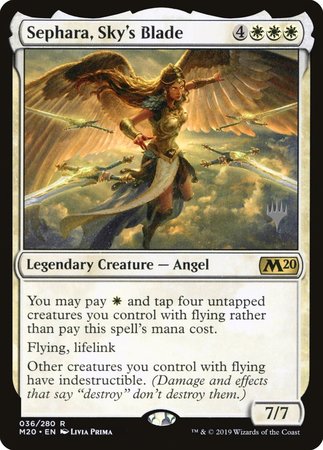 Sephara, Sky's Blade [Core Set 2020 Promos] | Exor Games Summserside