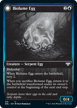 Biolume Egg // Biolume Serpent [Innistrad: Double Feature] | Exor Games Summserside