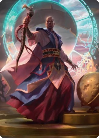 Teferi, Who Slows the Sunset Art Card [Innistrad: Midnight Hunt Art Series] | Exor Games Summserside