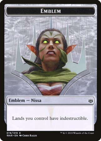 Emblem - Nissa, Who Shakes the World [War of the Spark Tokens] | Exor Games Summserside