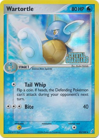 Wartortle (43/100) (Stamped) [EX: Crystal Guardians] | Exor Games Summserside