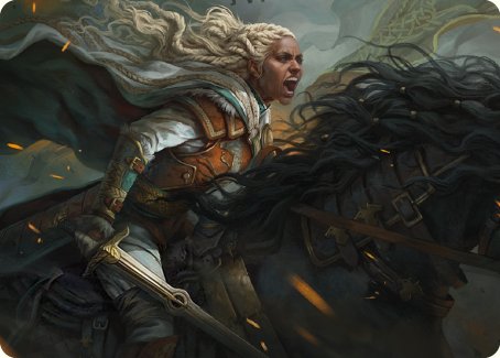 Eowyn, Fearless Knight Art Card [The Lord of the Rings: Tales of Middle-earth Art Series] | Exor Games Summserside