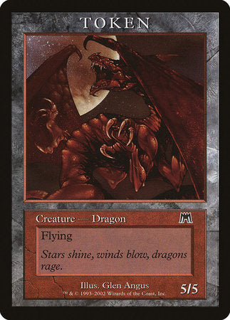 Dragon Token (Onslaught) [Magic Player Rewards 2002] | Exor Games Summserside