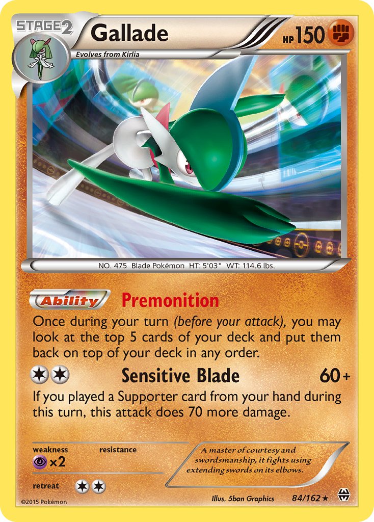 Gallade (84/162) (Cosmos Holo) (Blister Exclusive) [XY: BREAKthrough] | Exor Games Summserside