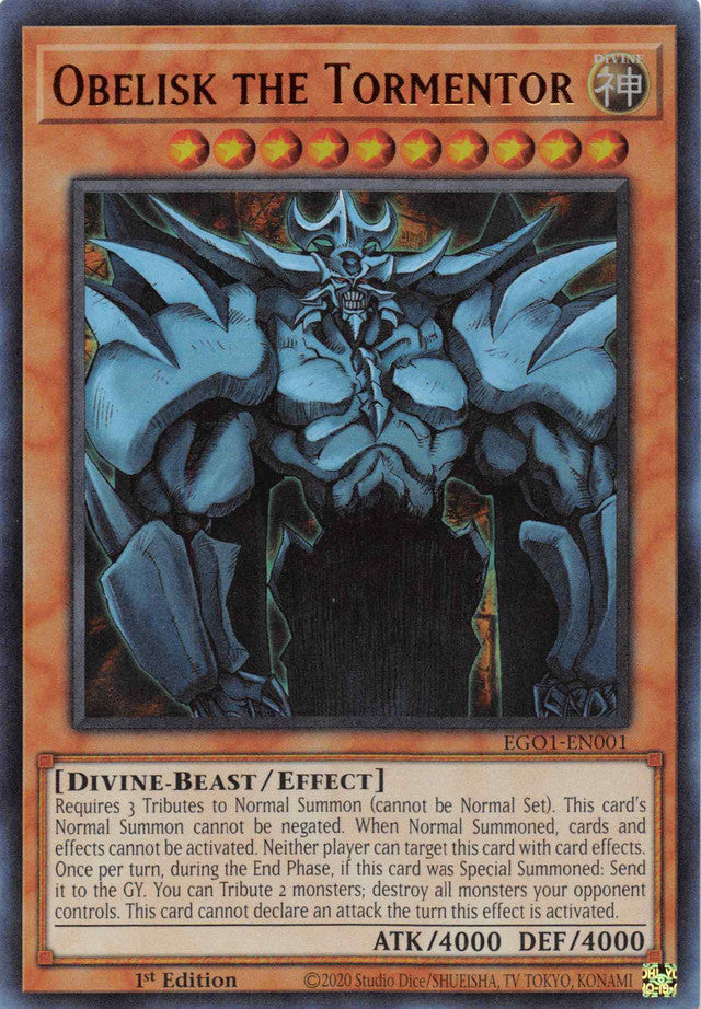 Obelisk the Tormentor [EGO1-EN001] Ultra Rare | Exor Games Summserside