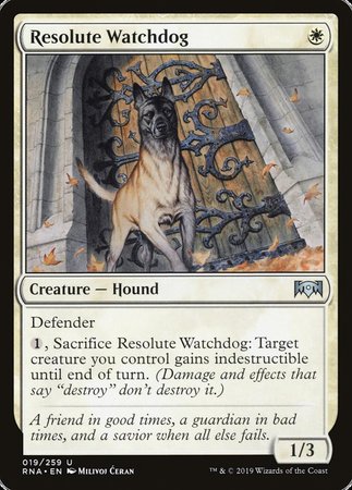 Resolute Watchdog [Ravnica Allegiance] | Exor Games Summserside