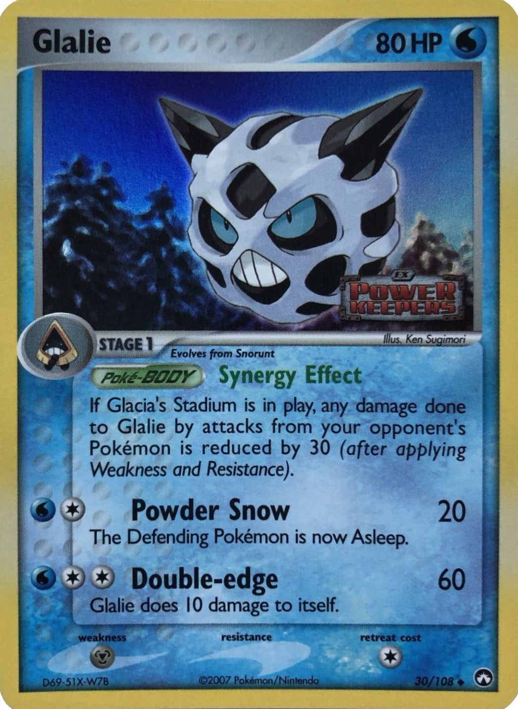 Glalie (30/108) (Stamped) [EX: Power Keepers] | Exor Games Summserside