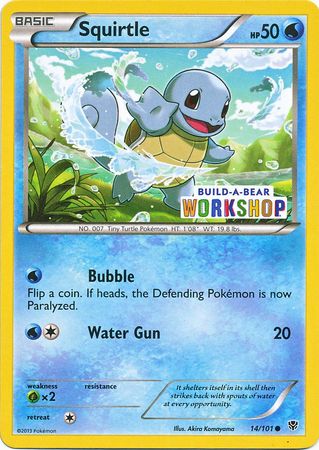 Squirtle (14/101) (Build A Bear Workshop Exclusive) [Black & White: Plasma Blast] | Exor Games Summserside