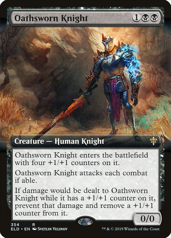 Oathsworn Knight (Extended Art) [Throne of Eldraine] | Exor Games Summserside