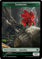 Faerie // Saproling Double-Sided Token [Wilds of Eldraine Commander Tokens] | Exor Games Summserside