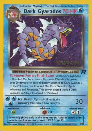 Dark Gyarados (8/82) (Prerelease Promo) [Team Rocket Unlimited] | Exor Games Summserside