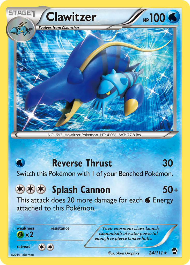 Clawitzer (24/111) [XY: Furious Fists] | Exor Games Summserside
