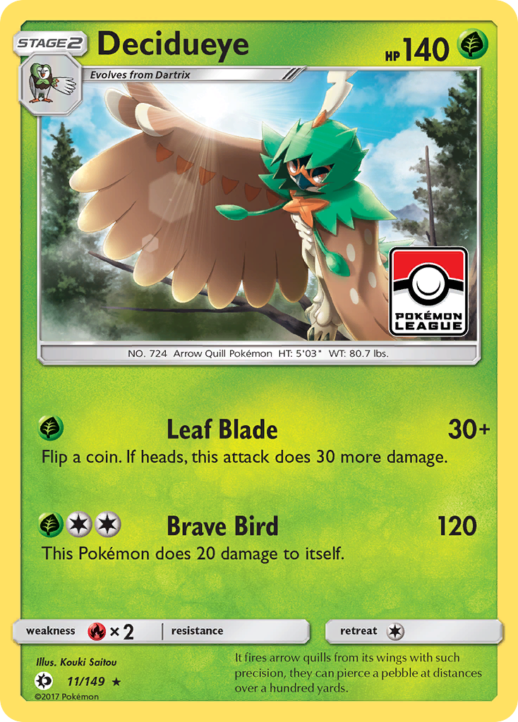 Decidueye (11/149) [Sun & Moon: Base Set] | Exor Games Summserside