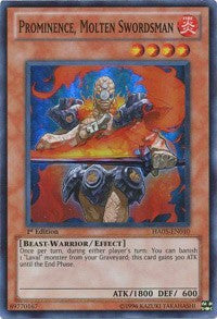 Prominence, Molten Swordsman [HA05-EN010] Super Rare | Exor Games Summserside