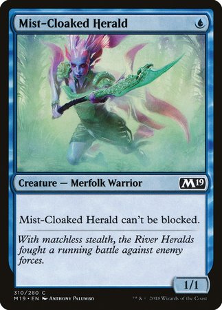 Mist-Cloaked Herald [Core Set 2019] | Exor Games Summserside