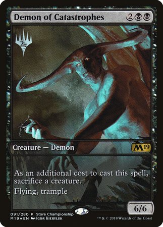 Demon of Catastrophes [Core Set 2019 Promos] | Exor Games Summserside