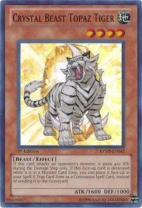 Crystal Beast Topaz Tiger [RYMP-EN043] Super Rare | Exor Games Summserside