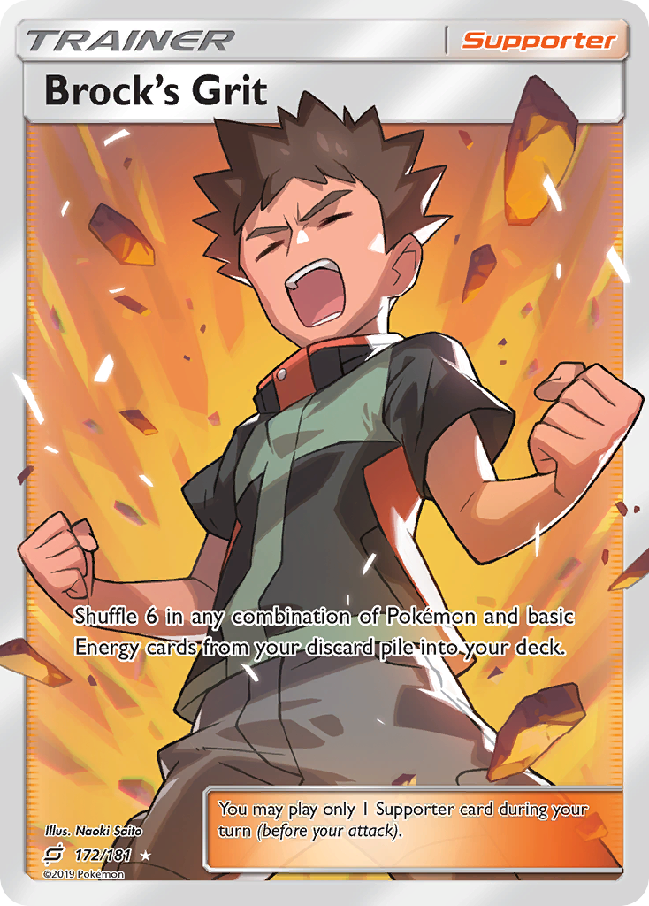 Brock's Grit (172/181) [Sun & Moon: Team Up] | Exor Games Summserside