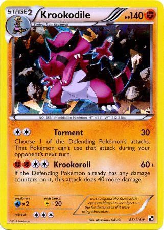 Krookodile (65/114) (Cracked Ice Holo) [Black & White: Base Set] | Exor Games Summserside