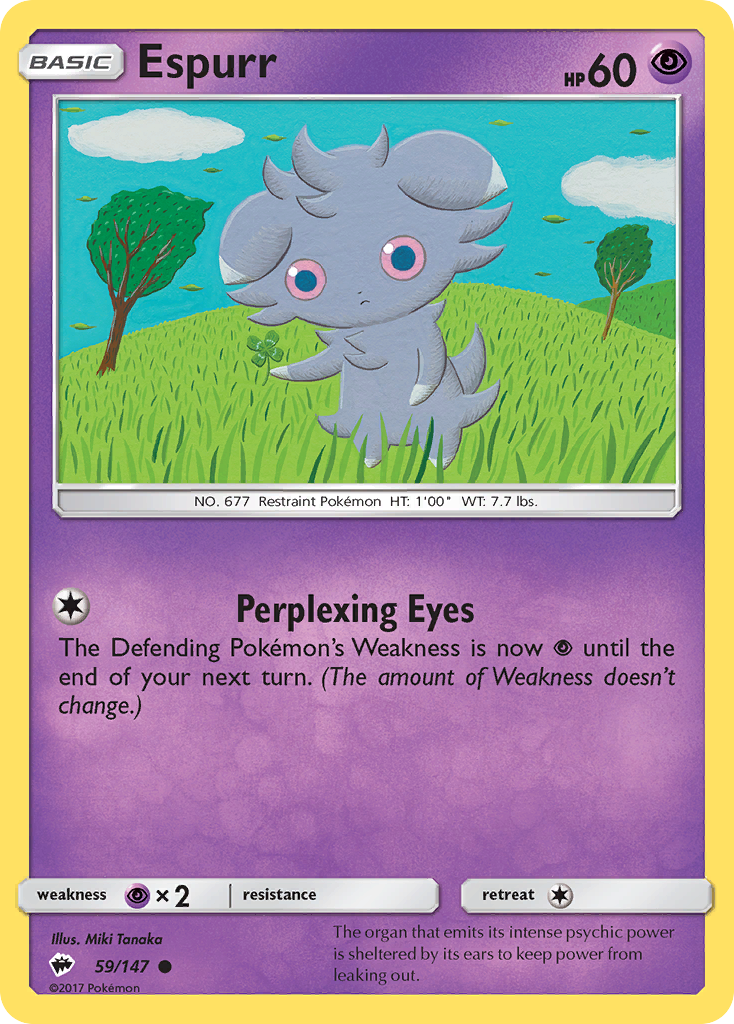 Espurr (59/147) [Sun & Moon: Burning Shadows] | Exor Games Summserside