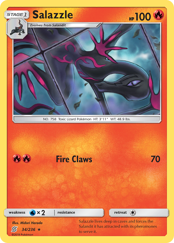 Salazzle (34/236) [Sun & Moon: Unified Minds] | Exor Games Summserside