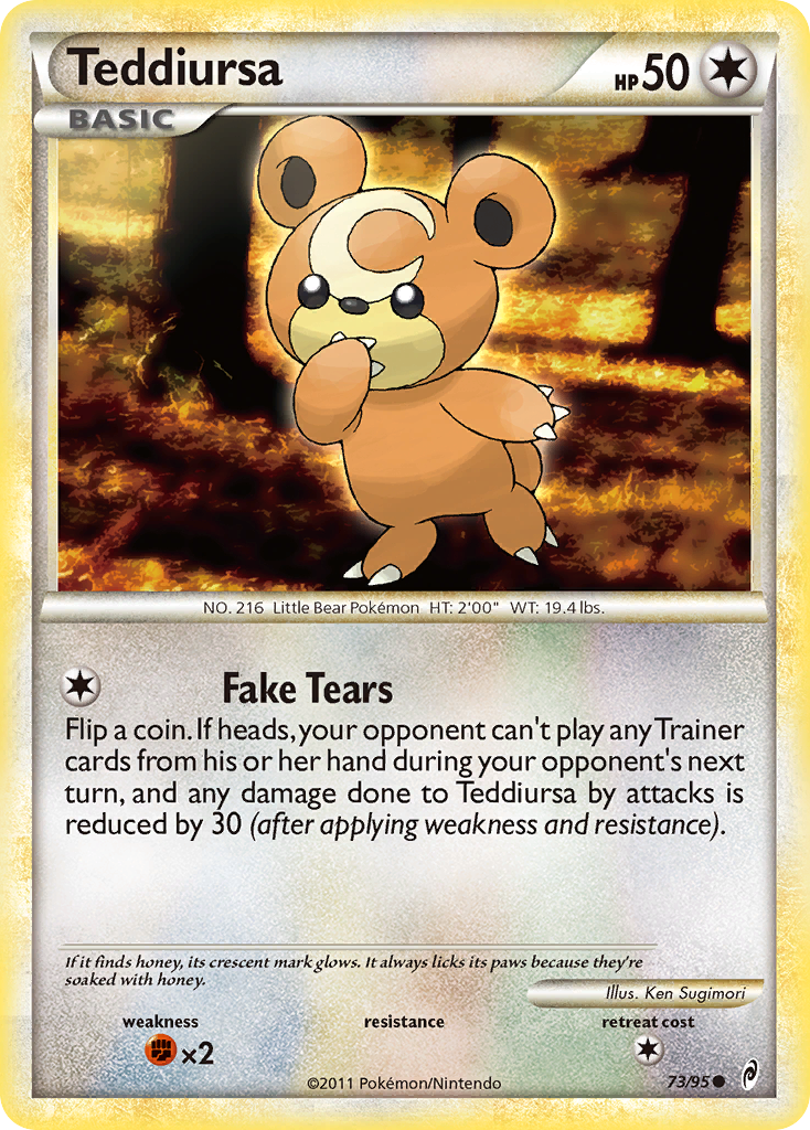 Teddiursa (73/95) [HeartGold & SoulSilver: Call of Legends] | Exor Games Summserside