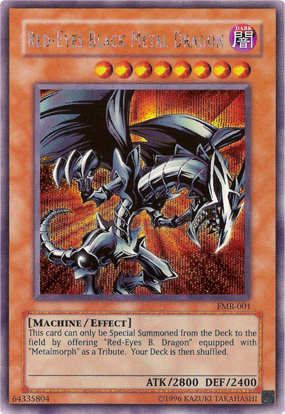 Red-Eyes Black Metal Dragon (Forbidden Memories) [FMR-001] Prismatic Secret Rare | Exor Games Summserside